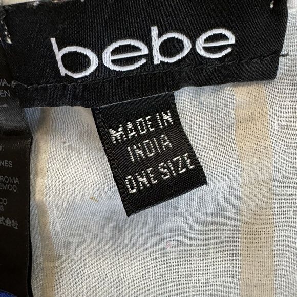 Bebe One Size Multicolor Striped Women's Wrap Sheet - Picture 5 of 11